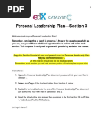 PersonalLeadershipPlan Section 3