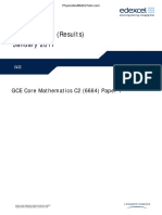 January 2011 MS - C2 Edexcel