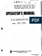 Furuno - Ad Converter Ad-10s Operators Manual