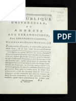 A. Cloots. La république universelle