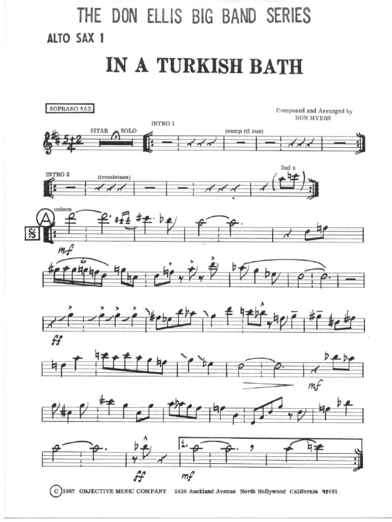 In A Turkish Bath Don Ellis Comp Arr Ron Myers