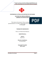 Prevalencia de Lesiones de Furca en Pacientes Tratados Periodontalmente