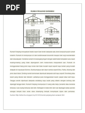Rumah Panjang Sarawak Pdf