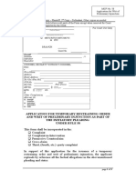 MCF 58 Application For Writ of Preliminary Injunction