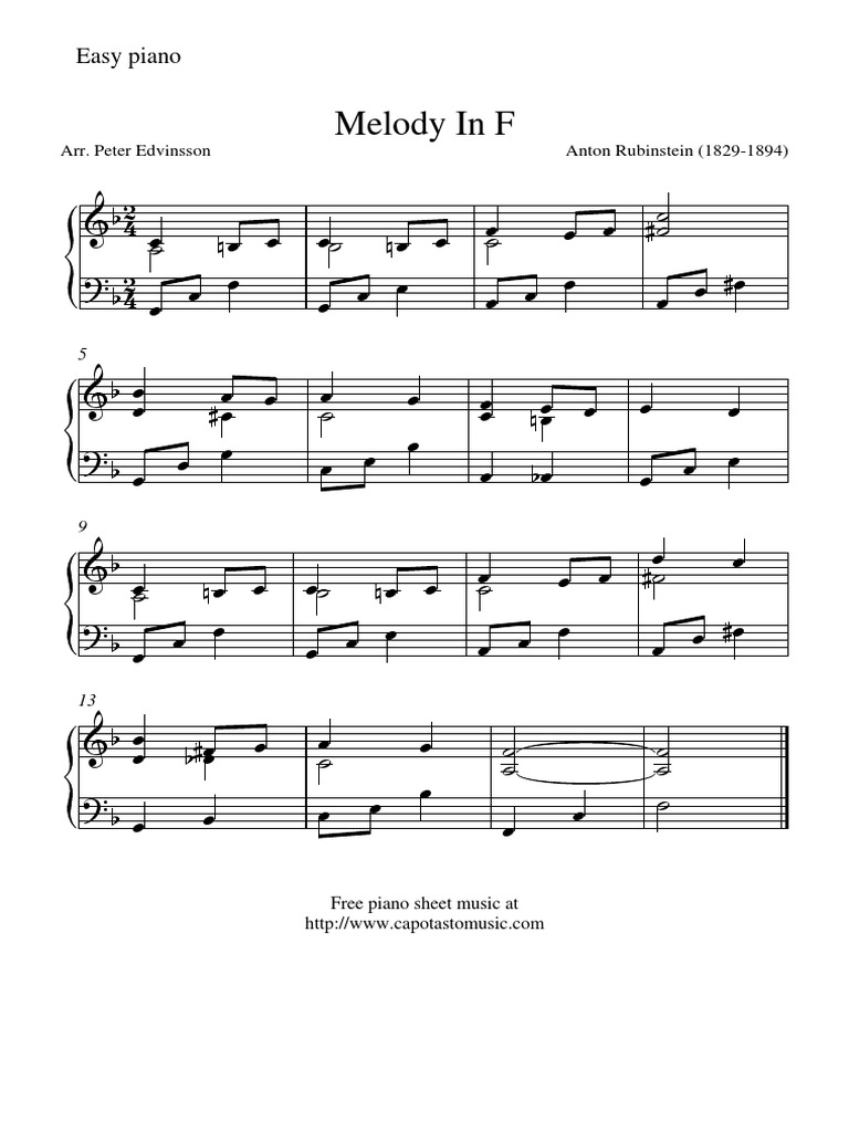Melody in F PDF | PDF