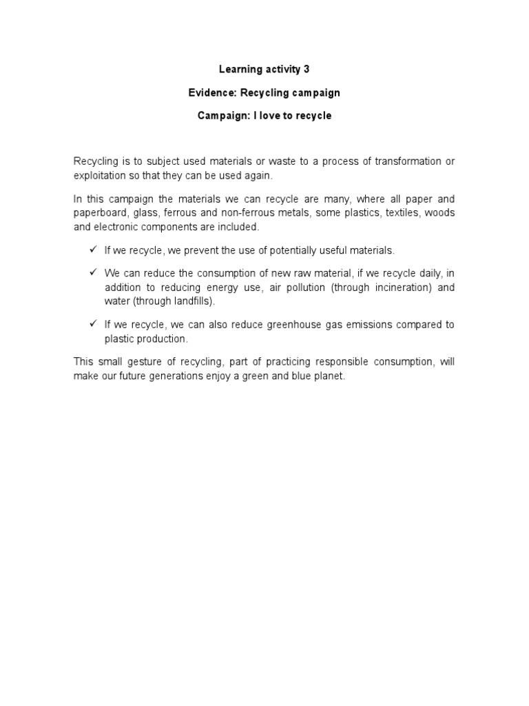 Benefits of recycling essay spm picture