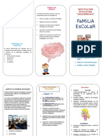 Triptico Familia Escolar