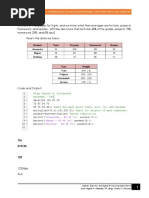 Machine Q2e: Code and Output