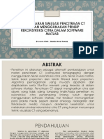 Pembelajaran Simulasi Pencitraan CT Dengan Menggunakan Prinsip Rekonstruksi Citra Dalam Software Matlab