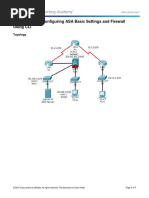 9.3.1.1 Packet Tracer - Configuring ASA Basic Settings and Firewall Using CLI