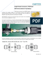 2.92mm Female PCB Mount Connector Test Method