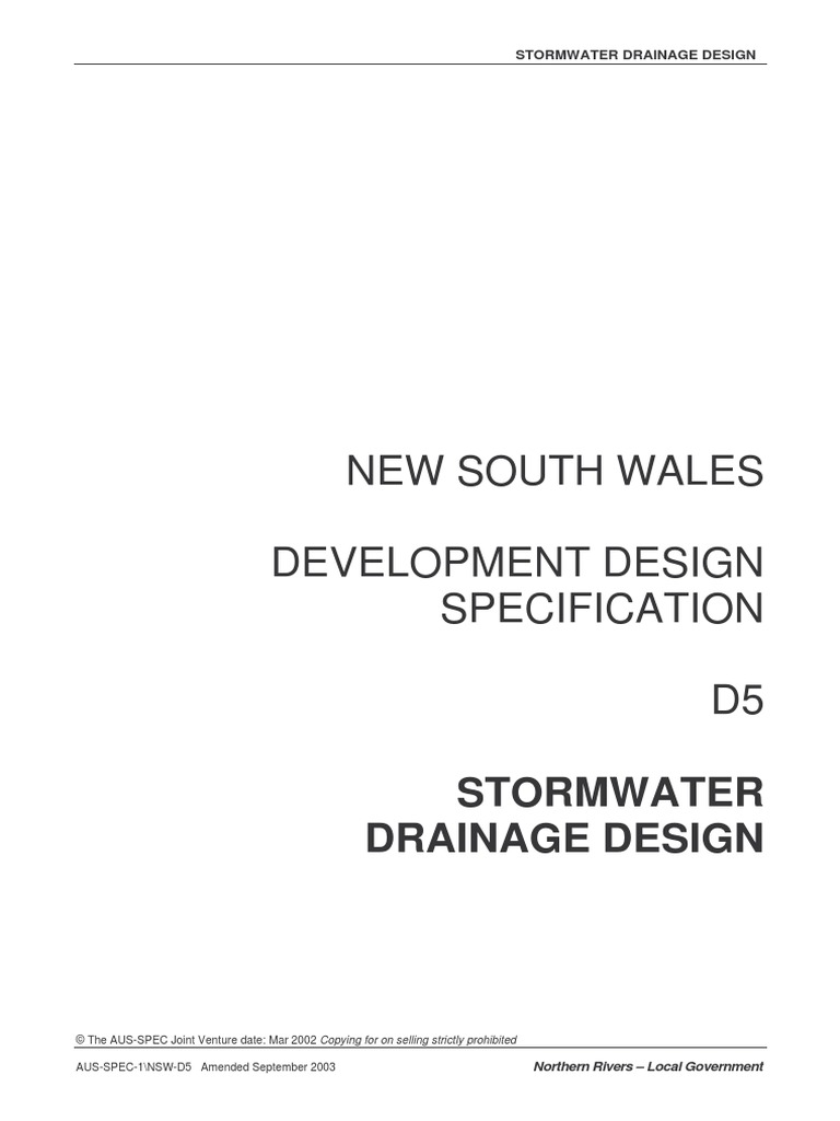 D05-Stormwater Drainage Design PDF | PDF | Flood | Surface Runoff