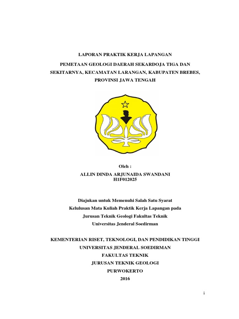 Laporan Praktik Kerja Lapangan Pkl Pdf