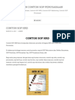 Contoh SOP HRD PDF