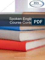 Spoken Englinh Course Content