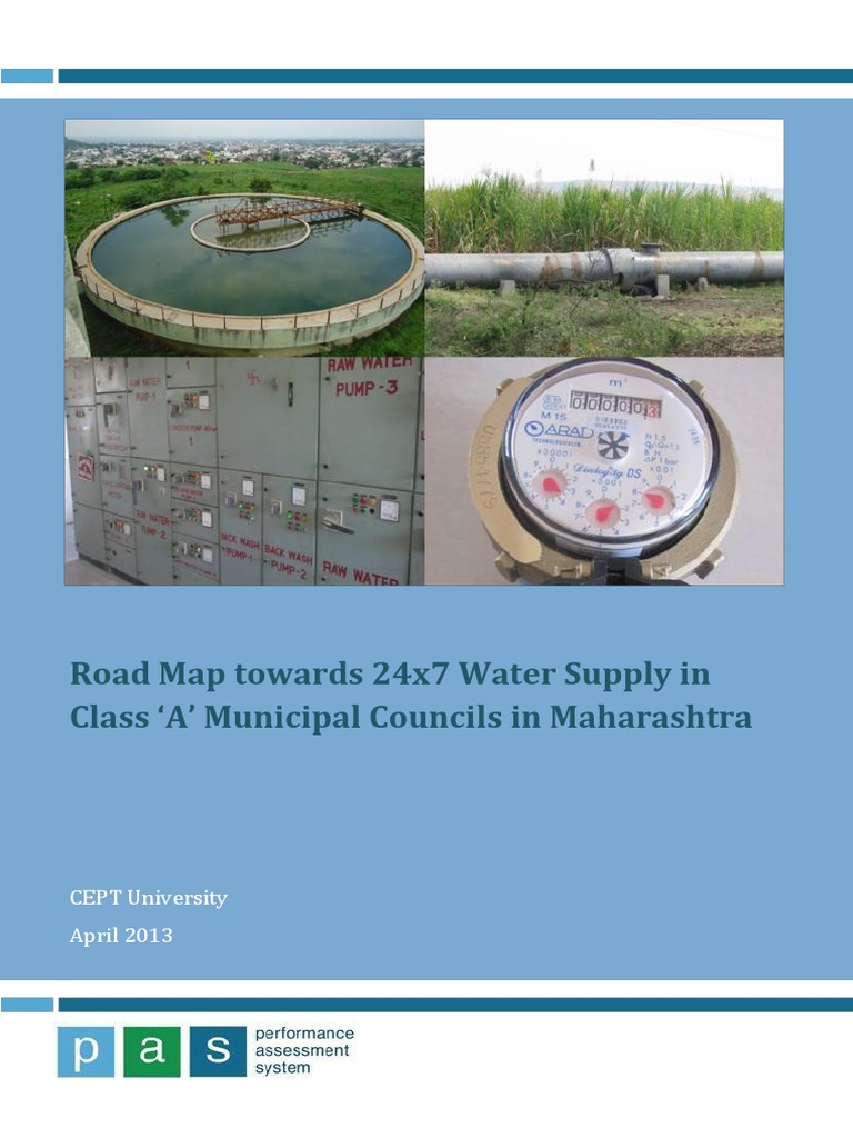 Roadmap for 24x7 Water Supply in Maharashtra | PDF | Water Supply ...