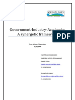 Collaboration Between Industry Academia and Government