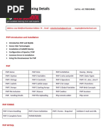 Php Course Details