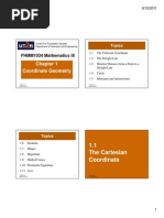 FHMM1034 Chapter 1 Coordinate Geometry