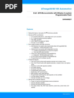 Atmel 7530 Automotive Microcontrollers ATmega48 ATmega88, 168 ATmega168 Datasheet
