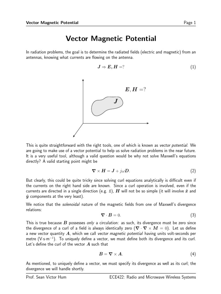04 Potential | PDF | Linear Algebra | Mathematical Objects