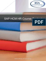 SAP HCM HR Course Content