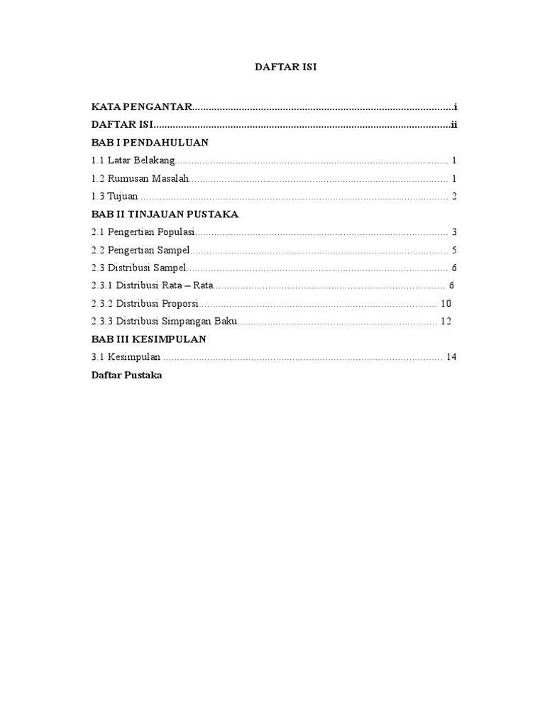 Makalah Distribusi Sampling