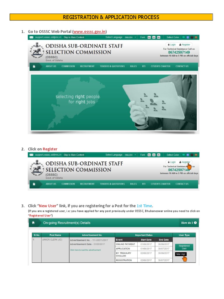 OSSSC Registration and Account Activation Guide | PDF | Password ...