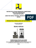 Buku Kerja: Persiapan Pengujian Beton Aspal