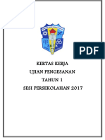 Kertas Kerja Ujian Pengesanan Tahun 1