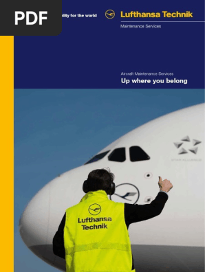 Lufthansa Technik Brochure Line Maintenance Pdf Airbus Aircraft