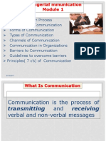 Managerial Communication Module 1
