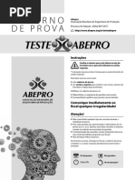 Teste Abepro 2016