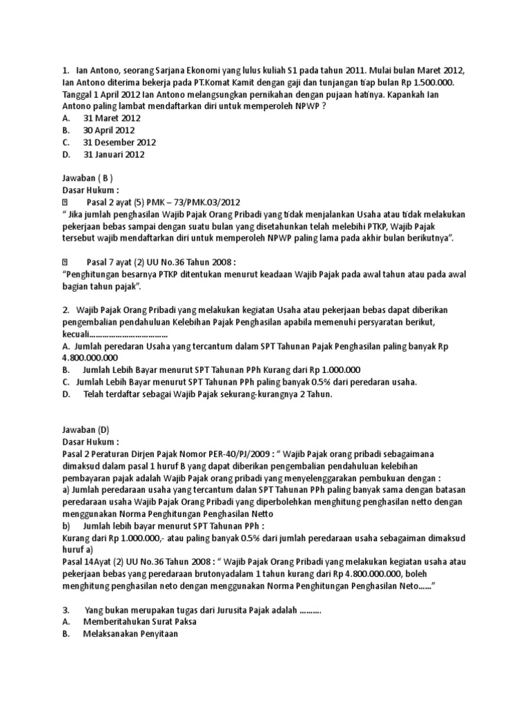 Jawaban Soal Kup Blog Gambarse