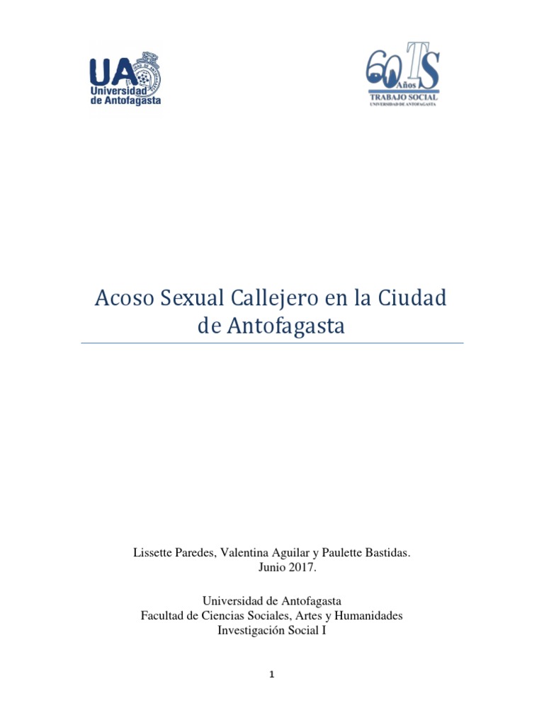 Acoso Sexual Callejero en Chile | PDF | Investigación cualitativa ...