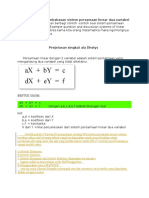 Contoh Soal Dan Pembahasan Sistem Persamaan Linear Dua Variabel