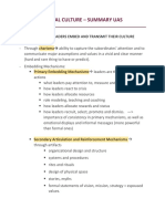 Organizational Culture Uas Summary