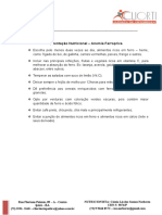 Orientação Nutricional - Anemia Ferropriva