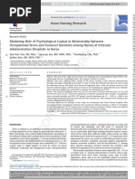 Asian Nursing Research Volume 11 Issue 1 2017 [Doi 10.1016%2Fj.anr.2017.01.002] Yim, Hee-Yun; SEO, Hyun-Ju; Cho, Yoonhyung; Kim, JinHee -- Mediating Role of Psychological Capital in Relationship Betwe