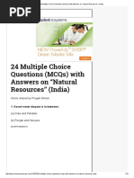 Download 24 Multiple Choice Questions MCQs With Answers on Natural Resources India by Kranthi Vanamala SN358896140 doc pdf