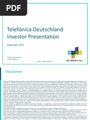 Telefonica Deutschland Investor Presentation 17 Free Cash Flow Dividend