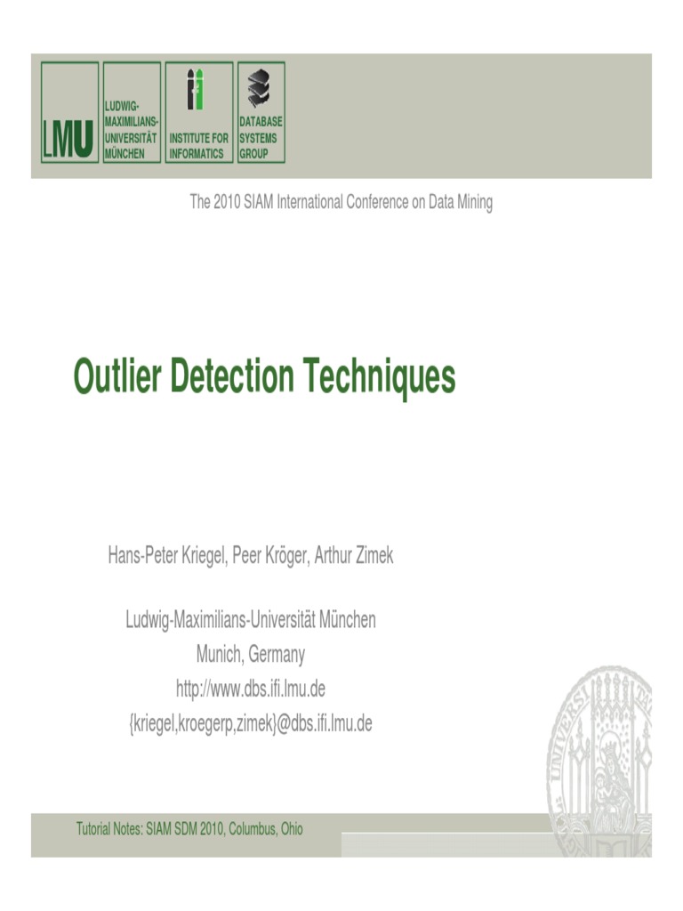 Outliers PDF | PDF | Cluster Analysis | Outlier