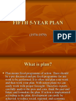 5th Five Year Plan