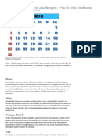 Atividades Matemáticas Com Calendário Para o 1º Ano Do Ensino Fundamental _ EHow Brasil