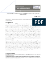 As Encruzilhadas Da América Latina No Século XXI: Gramsci e A Crise Orgânica em Nuestra América Rodrigo Castelo