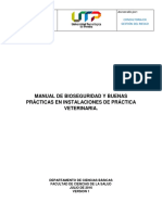 Manual de Bioseguridad y Buenas Practicas para Veterinaria