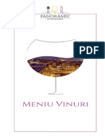 Meniu Vinuri Restaurant Panoramic Iasi