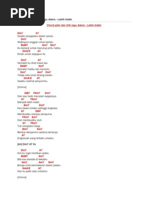 Chord Gitar Dan Lirik Lagu Adera Pdf
