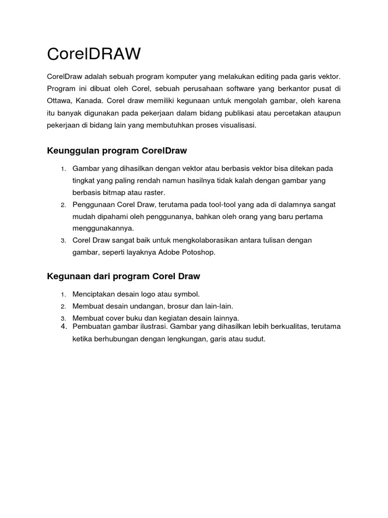 Modul Corel Draw