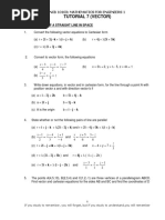 Vector Exercises and Solutions | PDF